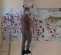 Istorinis Žemaičių Naumiesčio planas puoš muziejaus laiptinę
