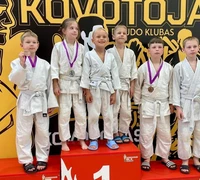 Turintieji 5 KYU geltoną diržą išmėgino jėgas