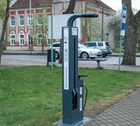 Šilutėje atsirado savitarnos stotelė dviračiams