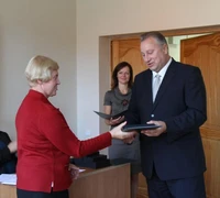 avivaldybės vadovai dalyvavo projekto „VVG „Pagėgių kraštas“ vietos plėtros 2007-2013 strategija“ baigiamojoje konferencijoje
