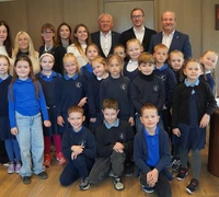 Savivaldybėje apsilankė jaunieji šilutiškiai – pirmokai domėjosi miesto ateitimi