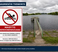 Svarbi informacija dėl Žemaičių Naumiesčio tvenkinio vandens kokybės