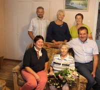 Rusnėje pagerbta jubiliatė