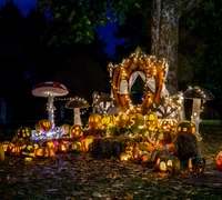 Rudens tamsoje Švėkšna atsivėrė šviesomis