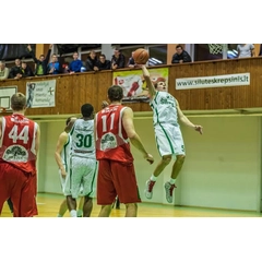 Evaldas Šaulys (Nr.5) namų rungtynėse komandai pelnė 27 taškus.