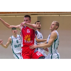 Ignas Vaitkus (Nr.9) „Šilutę“ vedė į priekį rungtynėse namuose su „Rasų“ komanda.
